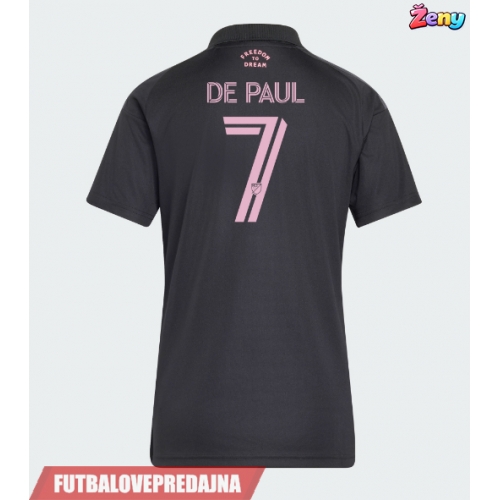 Lacne Ženy Futbalové dres Inter Miami Rodrigo De Paul #7 2026-27 Krátky Rukáv - Preč